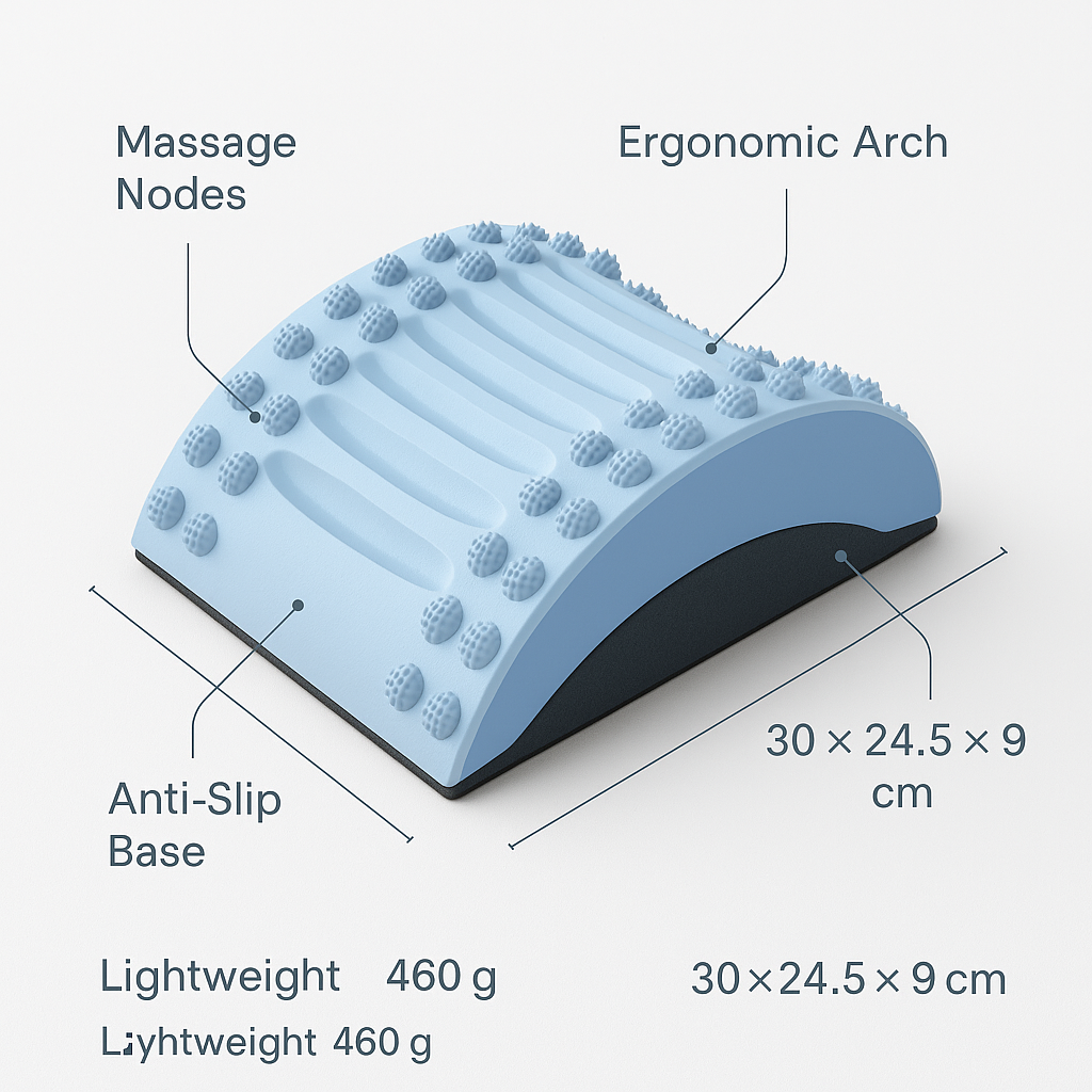 New Lumbar Support Massage Stretch Yoga Mat